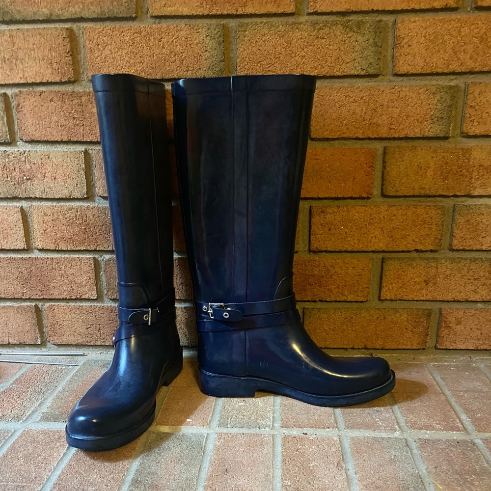 Coach Lori Navy 9M Rain Boots